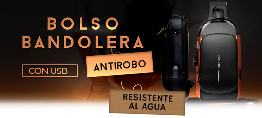 BOLSO MULTIFUNCIONAL ANTIRROBO CON PUERTO USB