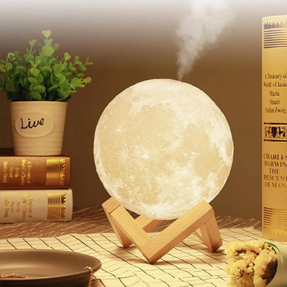 Lámpara y Humidificador de Luna