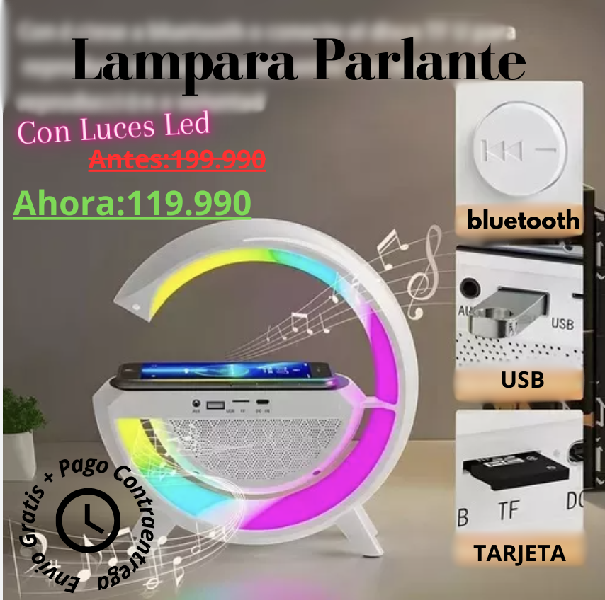 Lampara Led Parlante