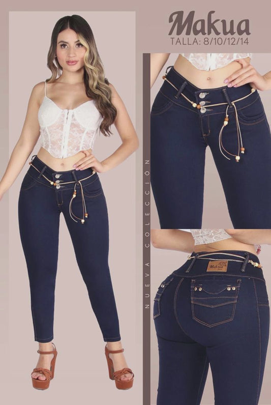 Jeans piel de durazno